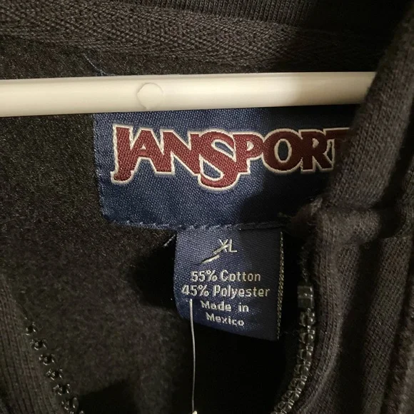 Jansport Bloomsburg University zip up hoodie   Size XL Vintage    New with tags - Picture 2 of 5